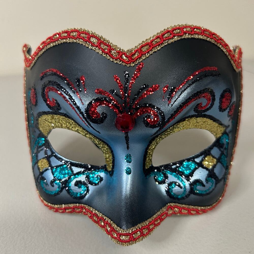 Hand Painted Venetian Masquerade Mask - Real Venetian Carnival Mask